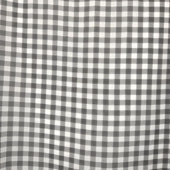 Calvin Klein chiffon flare sleeve gingham tunic top womens Size XL black white - Picture 11 of 11